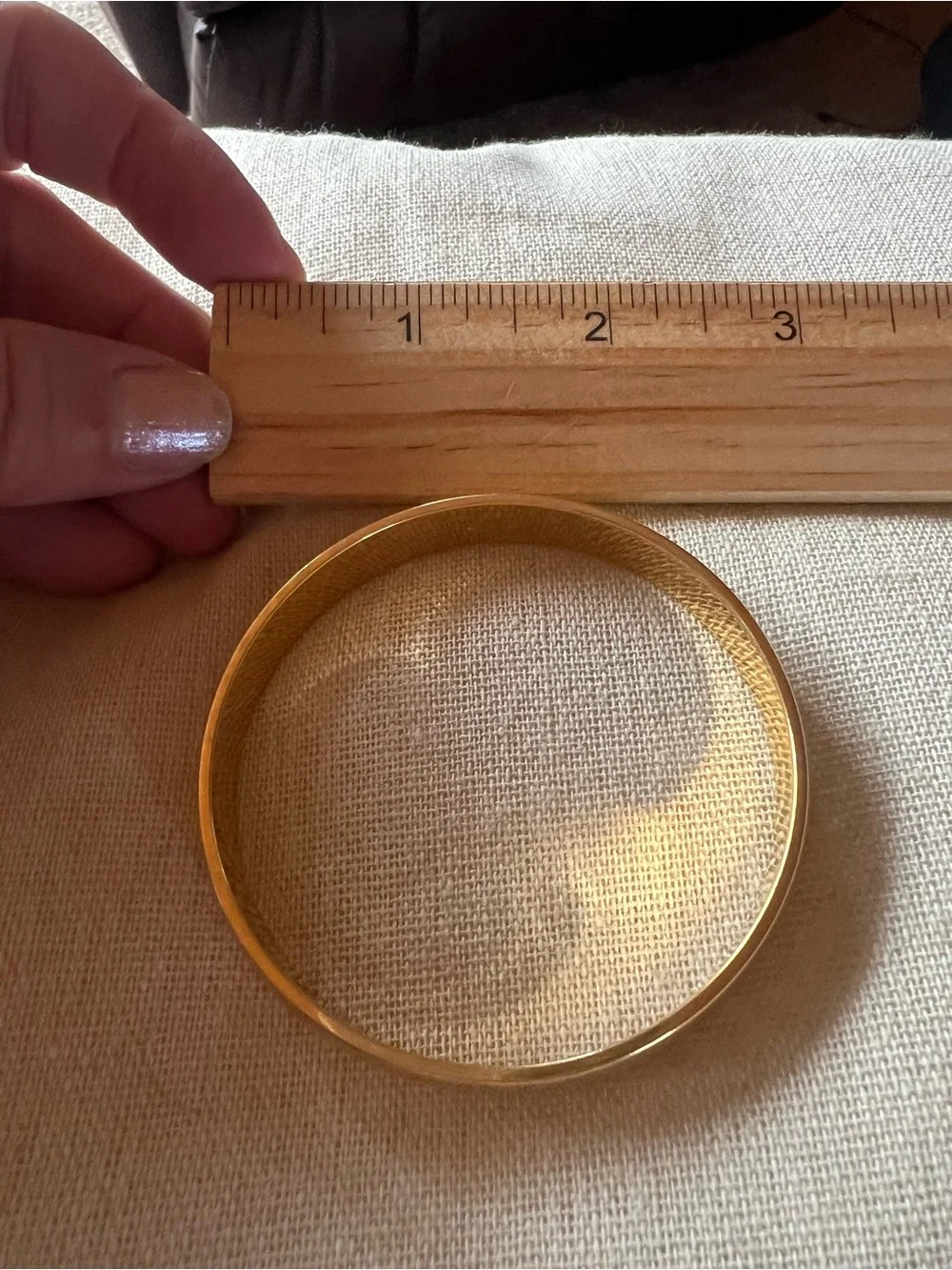 Monet Vintage Gold Tone Bangle Bracelet, good condition